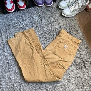 VINTAGE Y2K DOUBLE KNEE CARHARTT WORK PANTS 32 DUSTY TAN